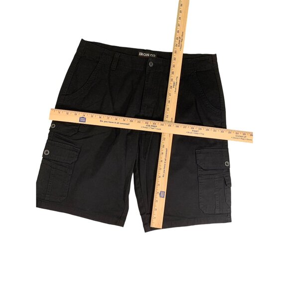 Iron Co. Mens Black Cargo Shorts 36 - Cotton & Spandex - Made In Bangladesh - Po - Picture 6 of 15